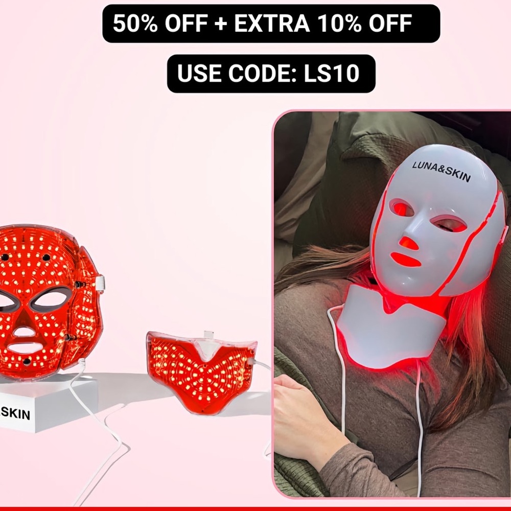 LUNA&SKIN skin rejuvenating LED face and neck mask - Picture 5 of 5